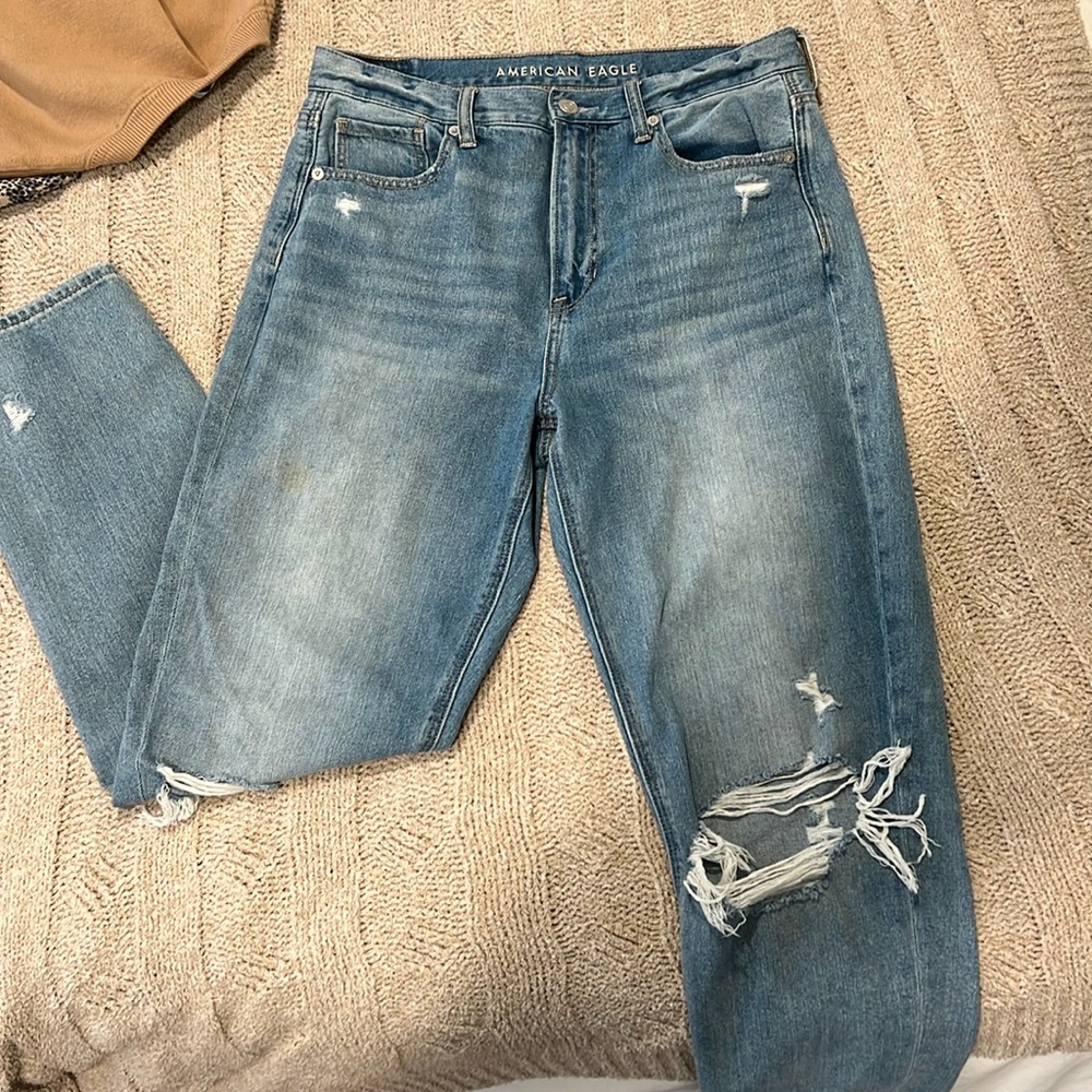 AE High Waisted Mom Jean